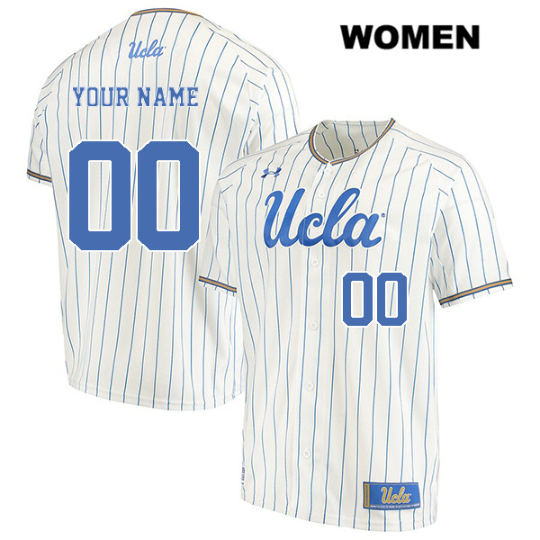 Cheap Under Armour Customize customize Stitched UCLA Bruins Authentic Womens White College Baseball Jersey